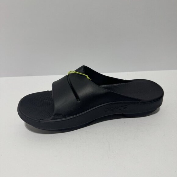Oofos Mens Ooahh Sandals Black Size 10 main image 4